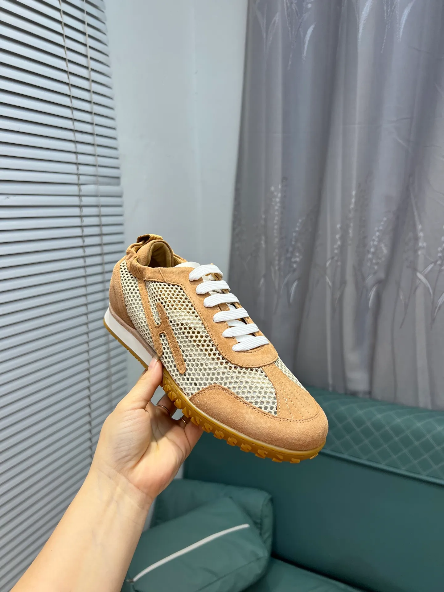 Men's shoes 💰700 [HERMES] Hermès - High-end quality original order 🔍🔍 - Upper: 🔝 cowhide suede splicing design - Inner lining: imported mixed sheepskin - Outsole: TPR foam · Rubber: two-color combined molding outsole - Super high quality control · Fine workmanship: highlighted (high-end, luxury, grade) -Size: 38-44 (45, 46, can be customized)